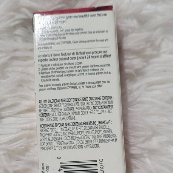 5$25 NWT COVERGIRL Outlast All-Day Lip Color Custom Reds, Signature Scarlet  840 - Picture 14 of 16